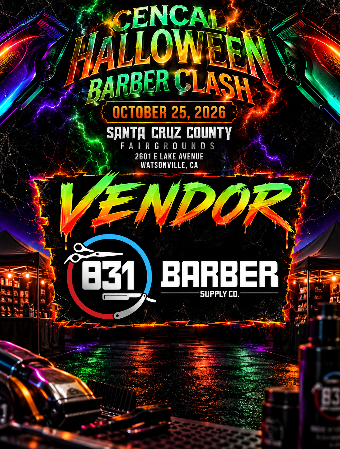 831 Barber Supply Co. CenCal Halloween Barber Clash Vendor